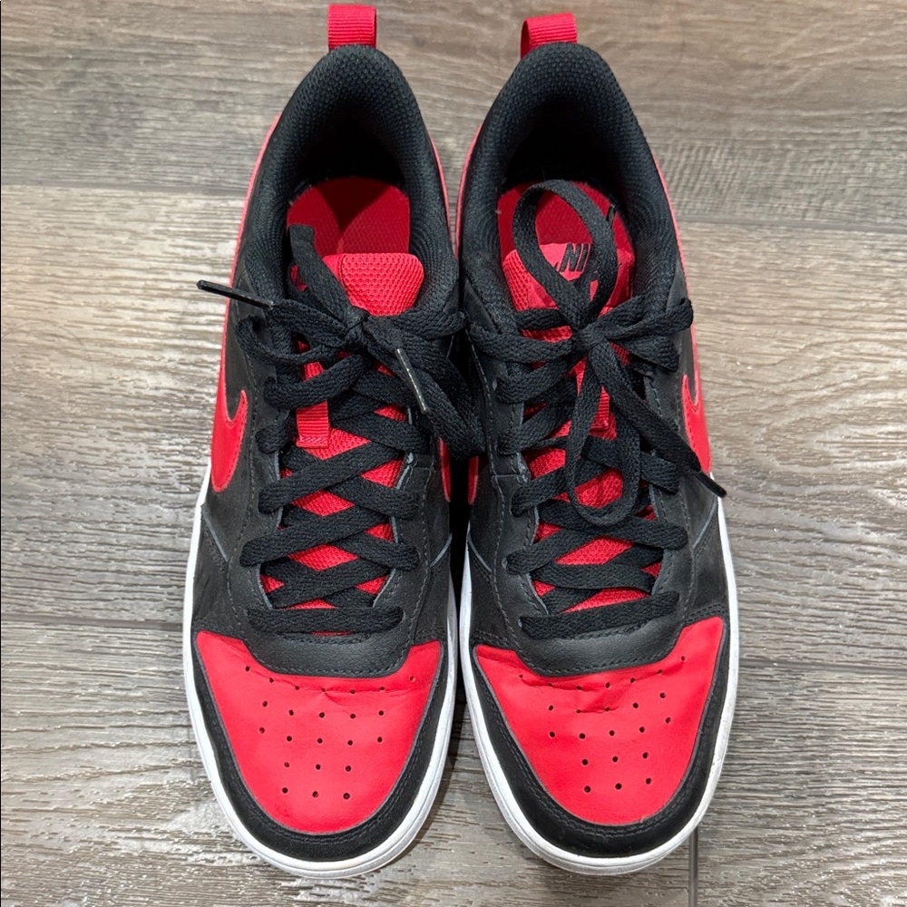 Nike Court Borough Black and Red Sneakers